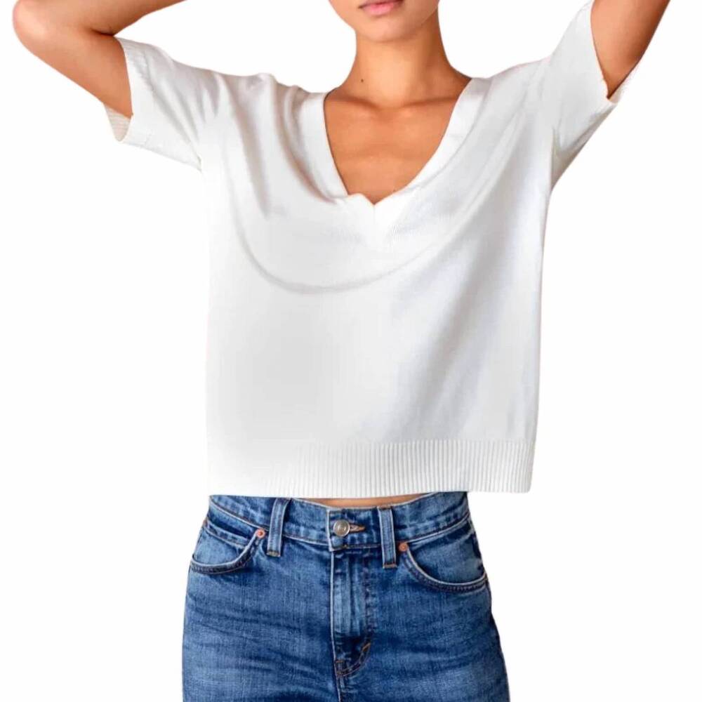 NEW EMERSON FRY luxe top in white